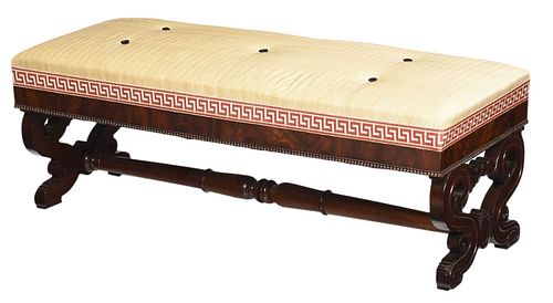 FINE CLASSICAL CARVED MAHOGANY