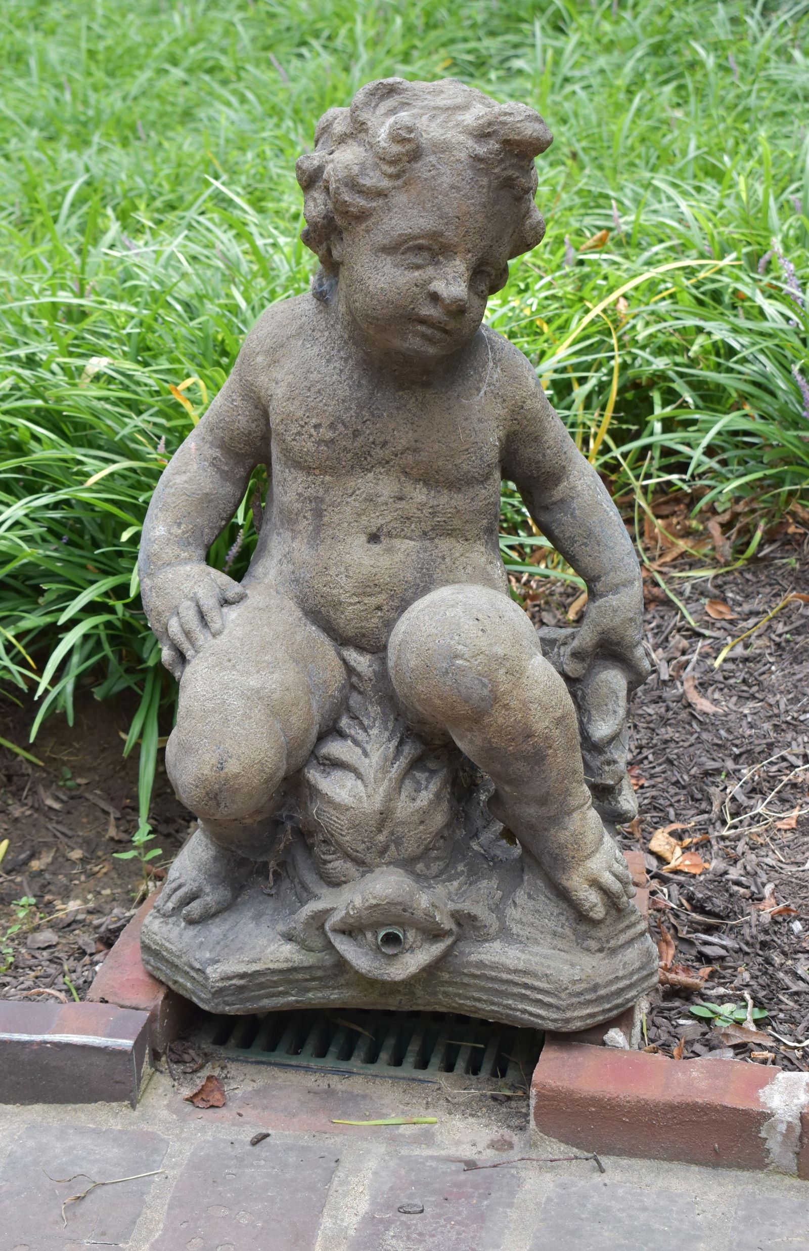 FINE CLASSICAL CAST STONE PUTTI &