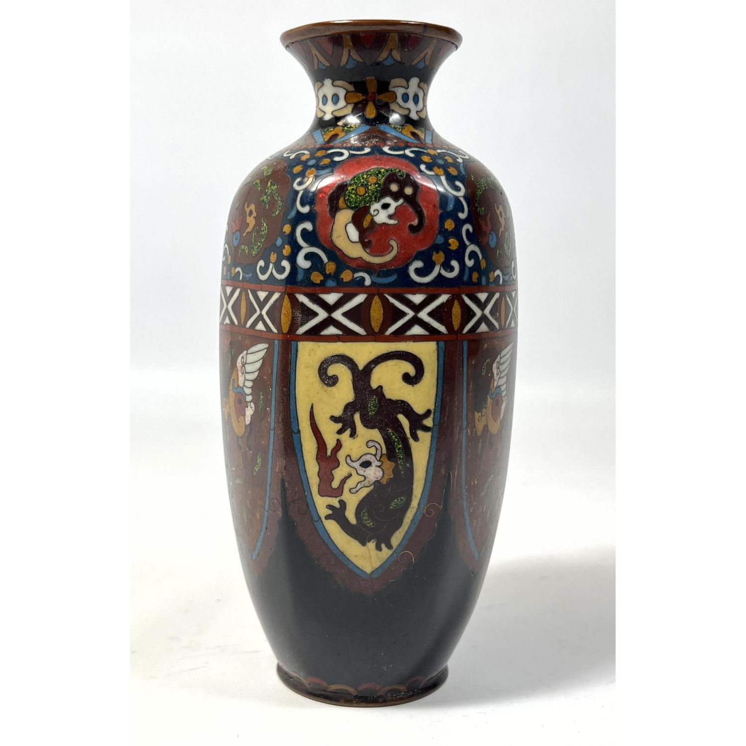 Fine Cloisonne vase with sparkle