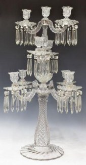 FINE COLORLESS GLASS THREE-TIE