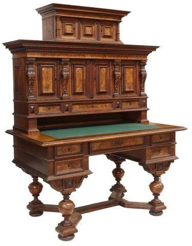 FINE CONTINENTAL BURLED WALNUT