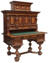 FINE CONTINENTAL BURLED WALNUT