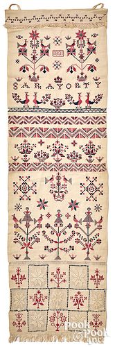 FINE CROSS STITCH EMBROIDERED