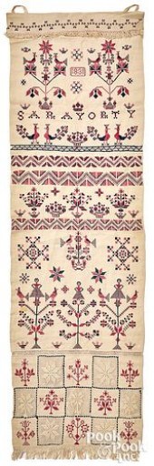 FINE CROSS STITCH EMBROIDERED