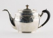 FINE DANISH SILVER TEAPOT, EAR