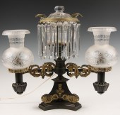 FINE DOUBLE-BURNER ARGAND LAMP
