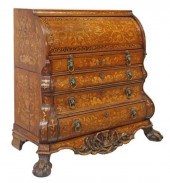 FINE DUTCH MARQUETRY CYLINDER