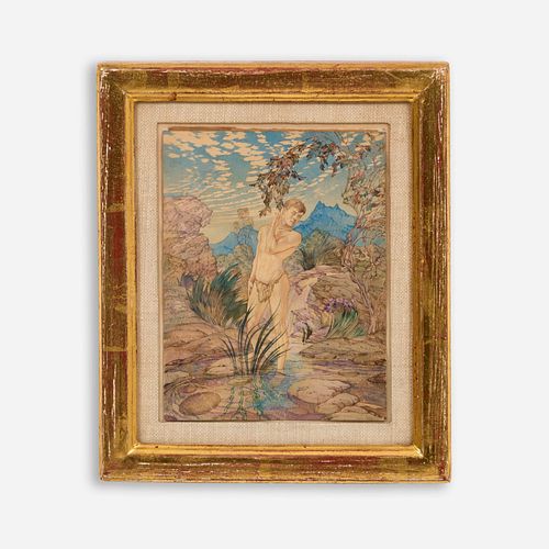 FINE EARLY 20TH C. WATERCOLOR