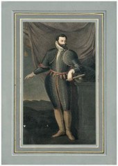 Fine early watercolor portrait