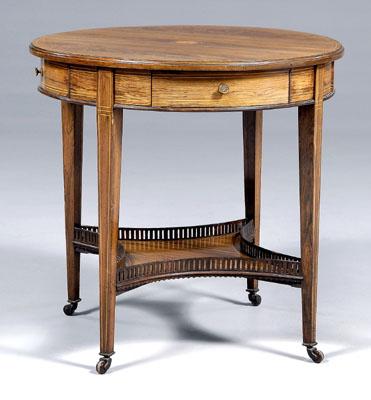 Fine Edwardian inlaid rosewood