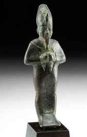 FINE EGYPTIAN BRONZE MUMMIFORM