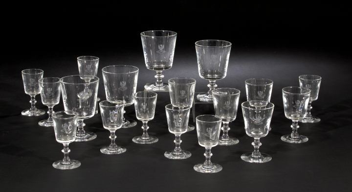 Fine Eighteen-Piece Early Steuben