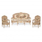 FINE ELEVEN-PIECE SUITE OF LOU