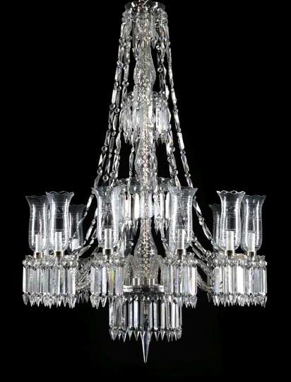 Fine English Cut Glass Tiered