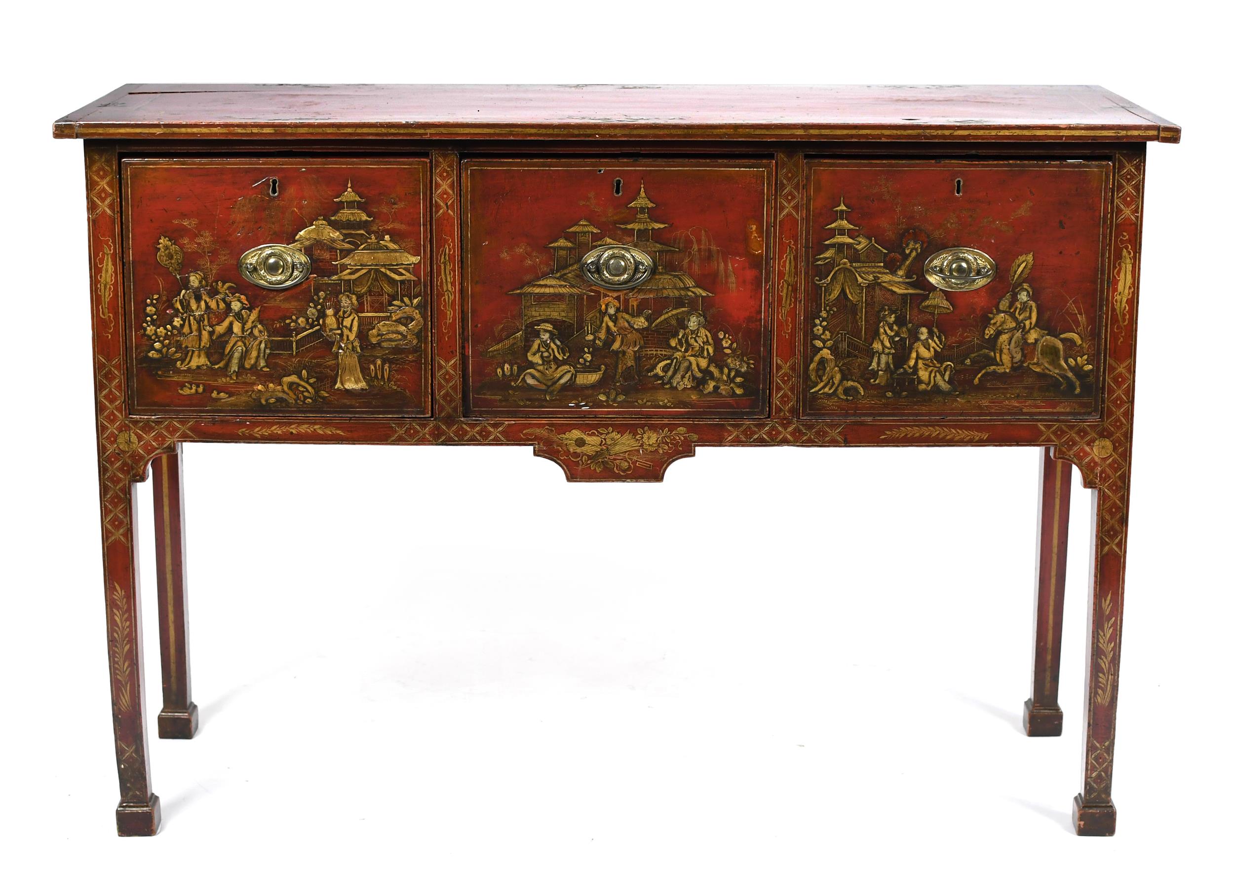 FINE ENGLISH GEORGE III CHINOISERIE