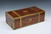 FINE ENGLISH MAHOGANY BRASS BO