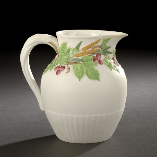 Fine English Polychrome-Glazed