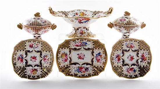 Fine English porcelain serving