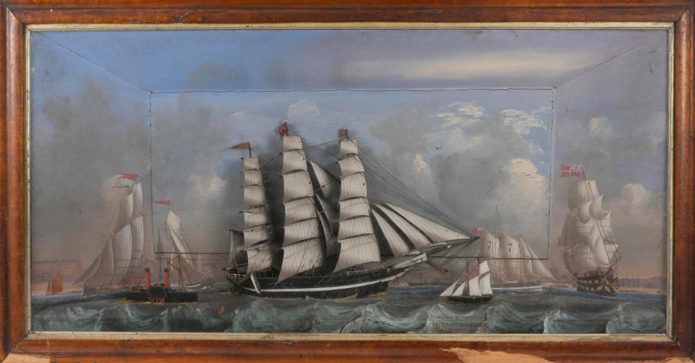 FINE ENGLISH SHADOW BOX MODEL OF