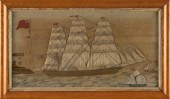 FINE ENGLISH WOOLWORK MARITIME