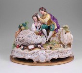 FINE EUROPEAN PORCELAIN FIGURA