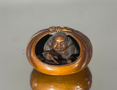 FINE EXOTIC WOOD NETSUKE<br>A