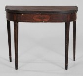 Fine Federal Inlaid Card Table