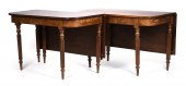 FINE FEDERAL MAHOGANY TWO PART
