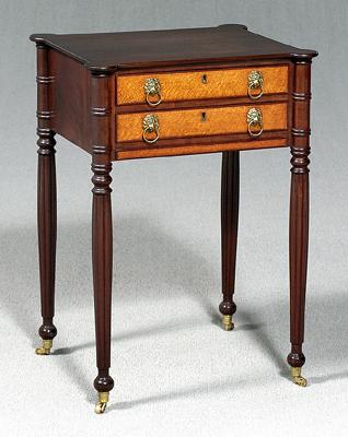 Fine Federal work table, mahogany