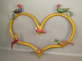 FINE FOLK ART CARVED BIRDS AND
