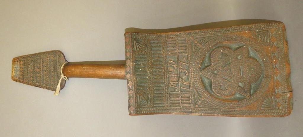 FINE FOLK ART CARVED CONTINENTAL
