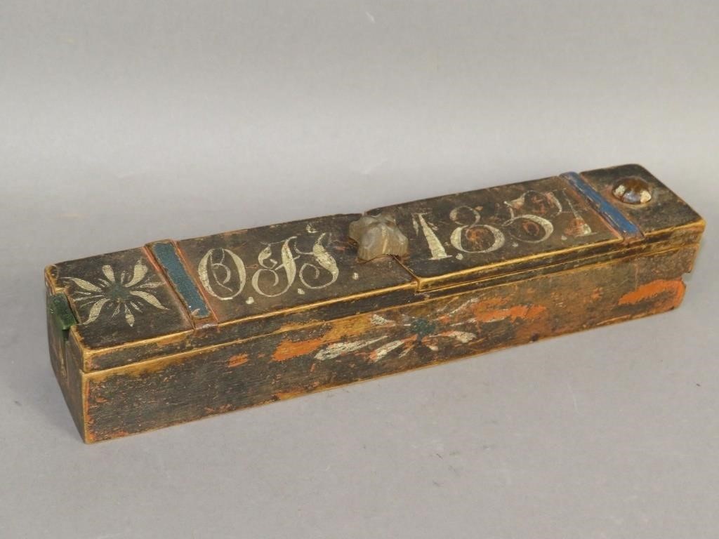 FINE FOLK ART POLYCHROME PAINTED
