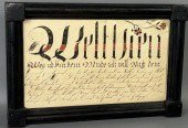 FINE FRAMED FRAKTUR VORSCHRIFF