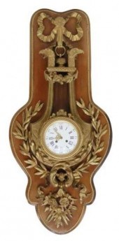 FINE FRENCH BRONZE DORE LYRE-F