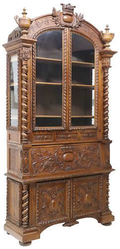 FINE FRENCH HENRI II STYLE CARVED