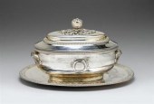 Fine French silver tureen and