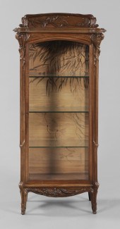 Fine Gallè Carved Walnut and M