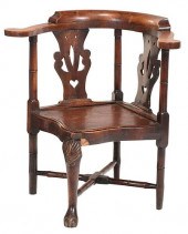 FINE GEORGE II CARVED FRUITWOO