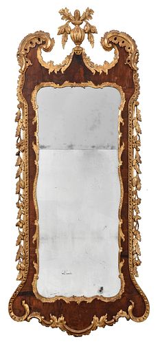 FINE GEORGE II FIGURED WALNUT AND