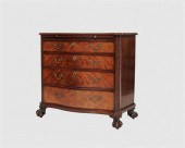 FINE GEORGE III CARVED MAHOGAN