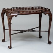 FINE GEORGE III CARVED MAHOGAN