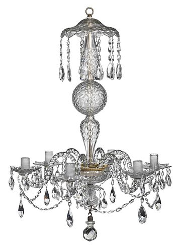 FINE GEORGE III CUT CRYSTAL SIX