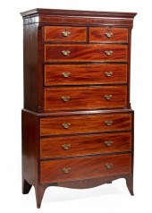 FINE GEORGE III INLAID MAHOGAN