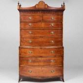 FINE GEORGE III INLAID MAHOGAN