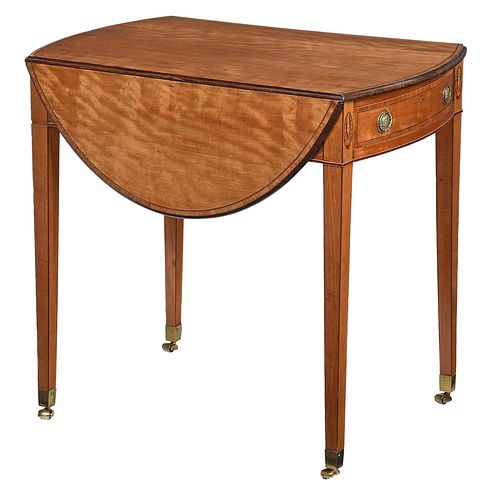 FINE GEORGE III INLAID SATINWOOD