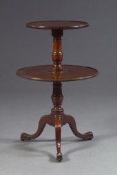 Fine George III Mahogany Two-T