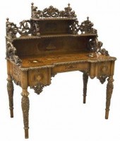 FINE GERMAN CARVED & INLAID WA