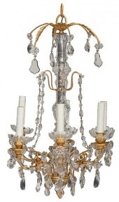 FINE GILT BRONZE/CRYSTAL CHAND
