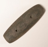 Fine gorget, banded slate, fro
