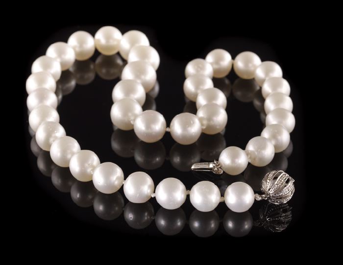 Fine Graduated Strand of White